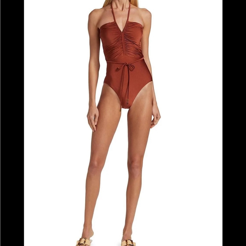 Zimmermann swim andie ruched one piece size 2 (6ish)
